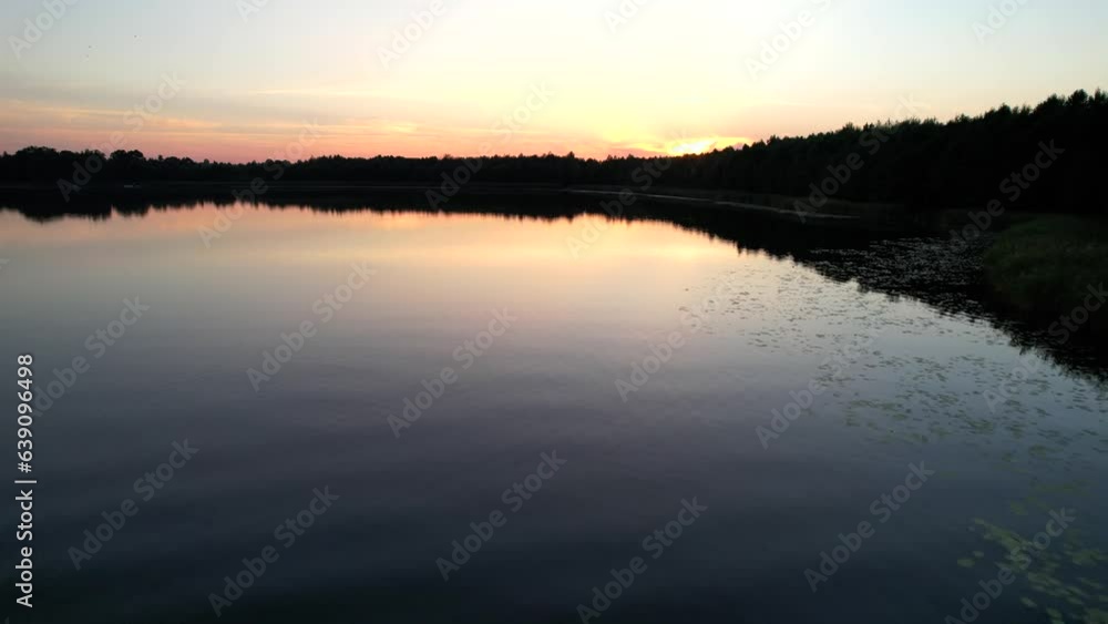 Global Warming Climate Change Concept. New Plants In Lake. Global Warming Climate Change Concept. New Plants In Lake.