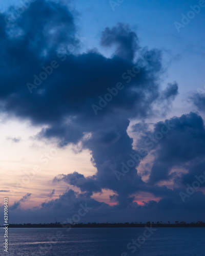 clouds over the sea