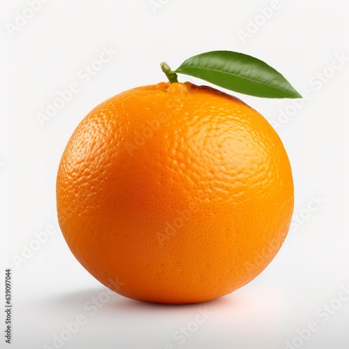 single orange, isolated
