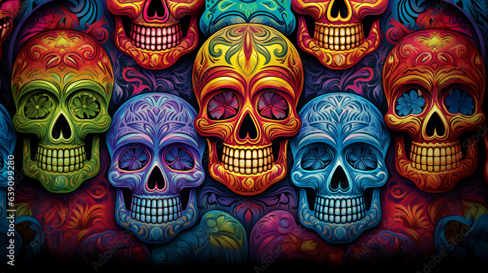 Sugar Skull Patterns: Intricate Dia de los Muertos Designs