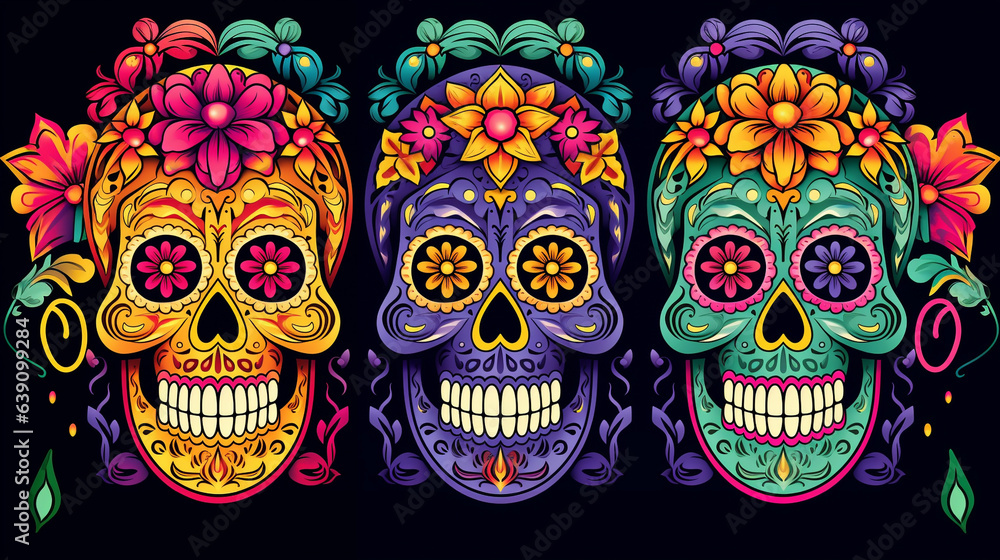 Sugar Skull Patterns: Intricate Dia de los Muertos Designs Sugar Skull Patterns: Intricate Dia de los Muertos Designs