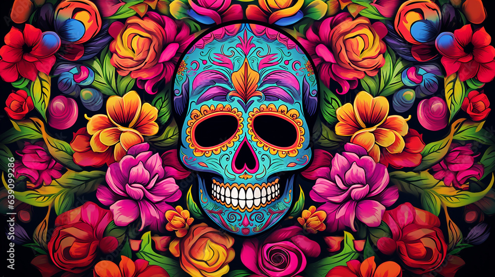 Sugar Skull Patterns: Intricate Dia de los Muertos Designs