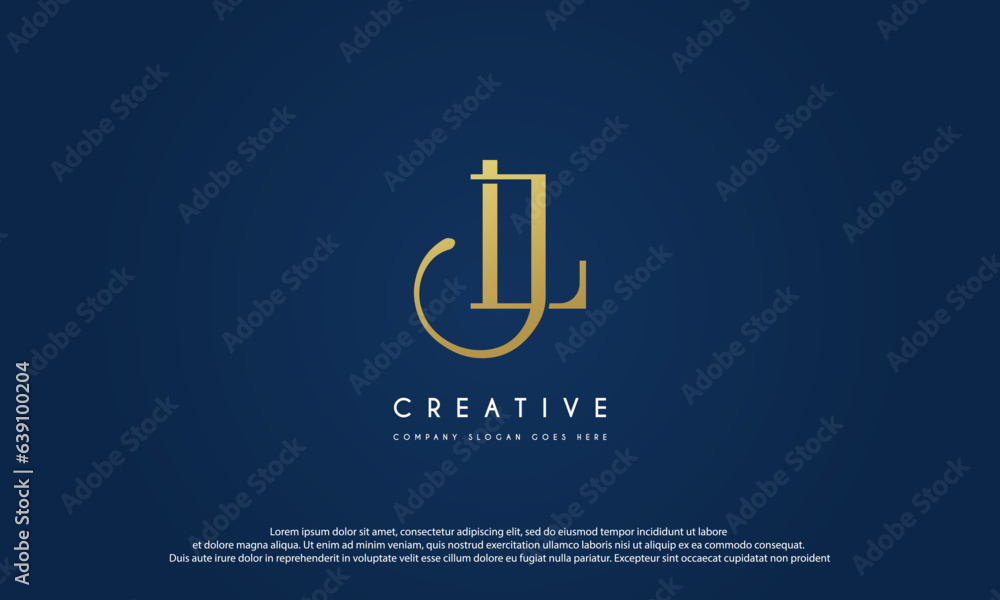 LJ, Jl Initial Alphabet letters Logo Design LJ, Jl Initial Alphabet letters Logo Design
