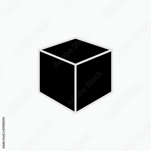 3D Box Icon. Package Symbol - Vector.
