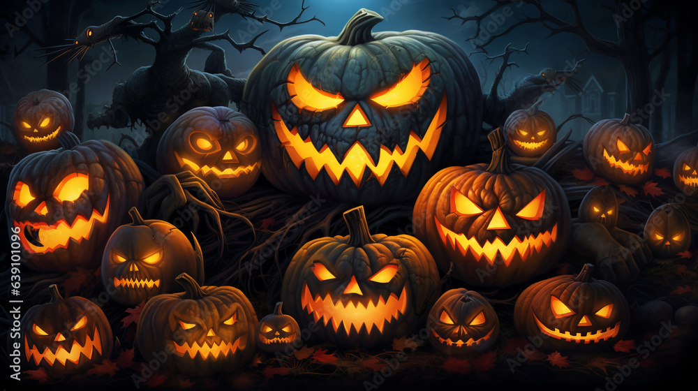 Enchanted Pumpkin Gala: Glowing Jack-o'-Lantern Gathering Enchanted Pumpkin Gala: Glowing Jack-o'-Lantern Gathering