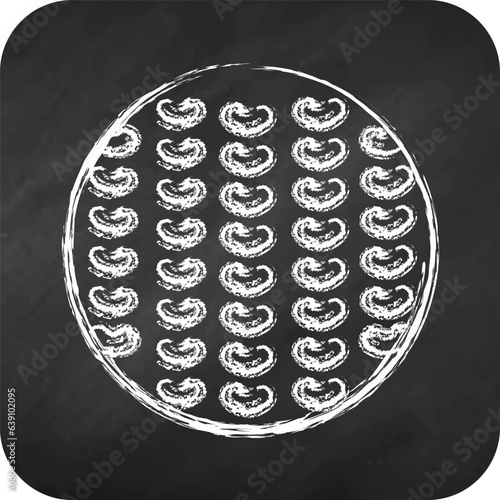 Icon Golf Ball. related to Sports Equipment symbol. chalk style. simple design editable. simple illustration