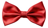 Red bow tie isolated.