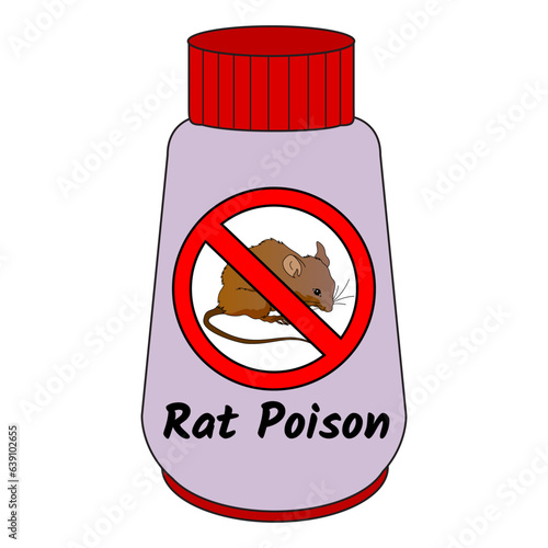 rat poison vector illustration