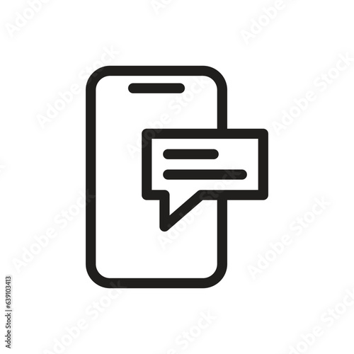 message lineal icon