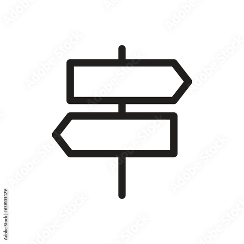 sign board lineal icon