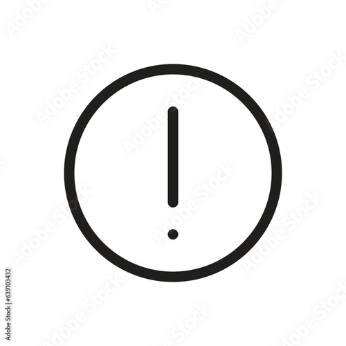 exclamation mark lineal icon