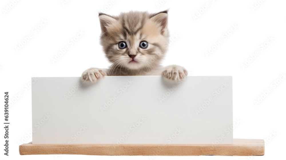 A cat holding a placard Generative AI
A cat holding a placard Generative AI