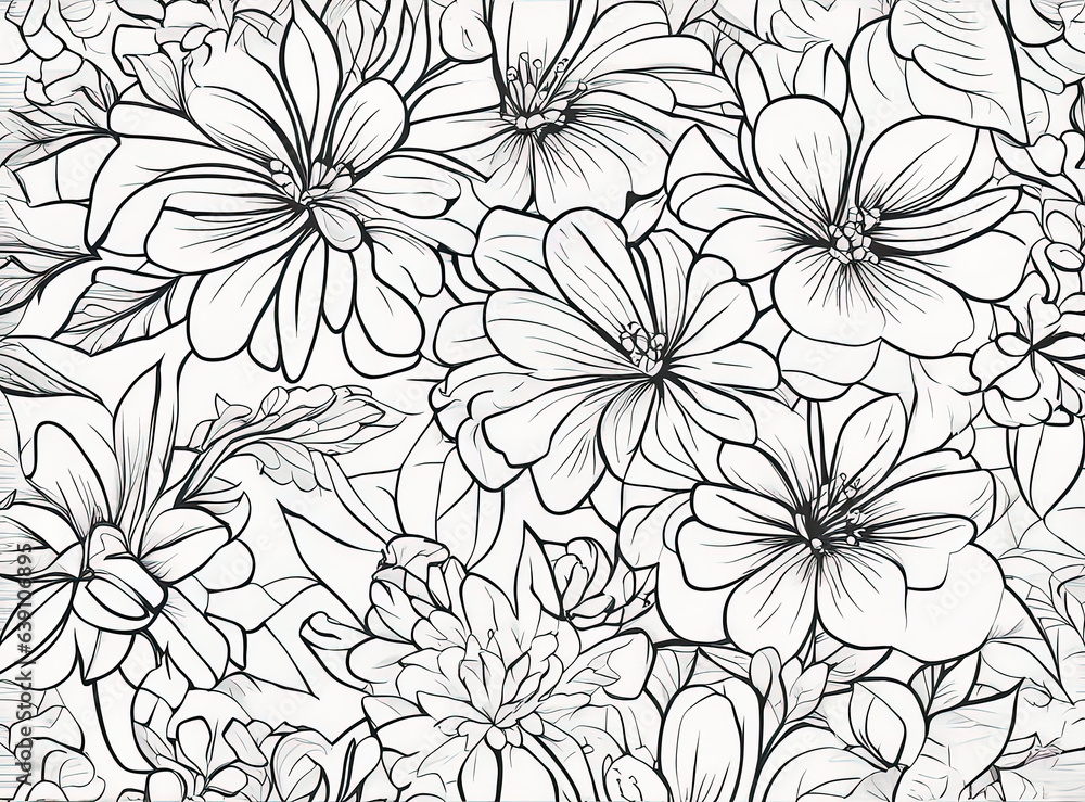bouquet of flowers in white background with Generative AI. bouquet of flowers in white background with Generative AI.
