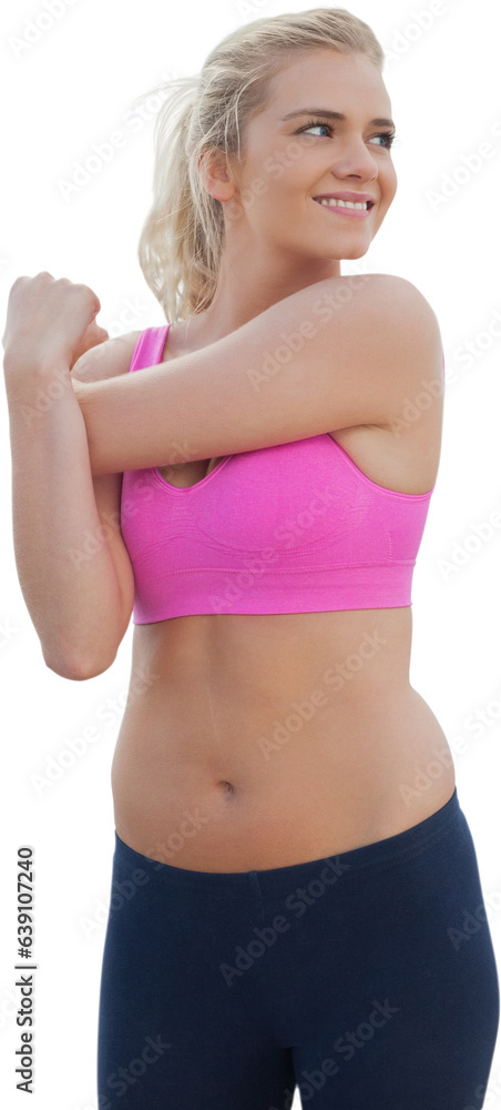 Digital png photo of caucasian woman on transparent background Digital png photo of caucasian woman on transparent background