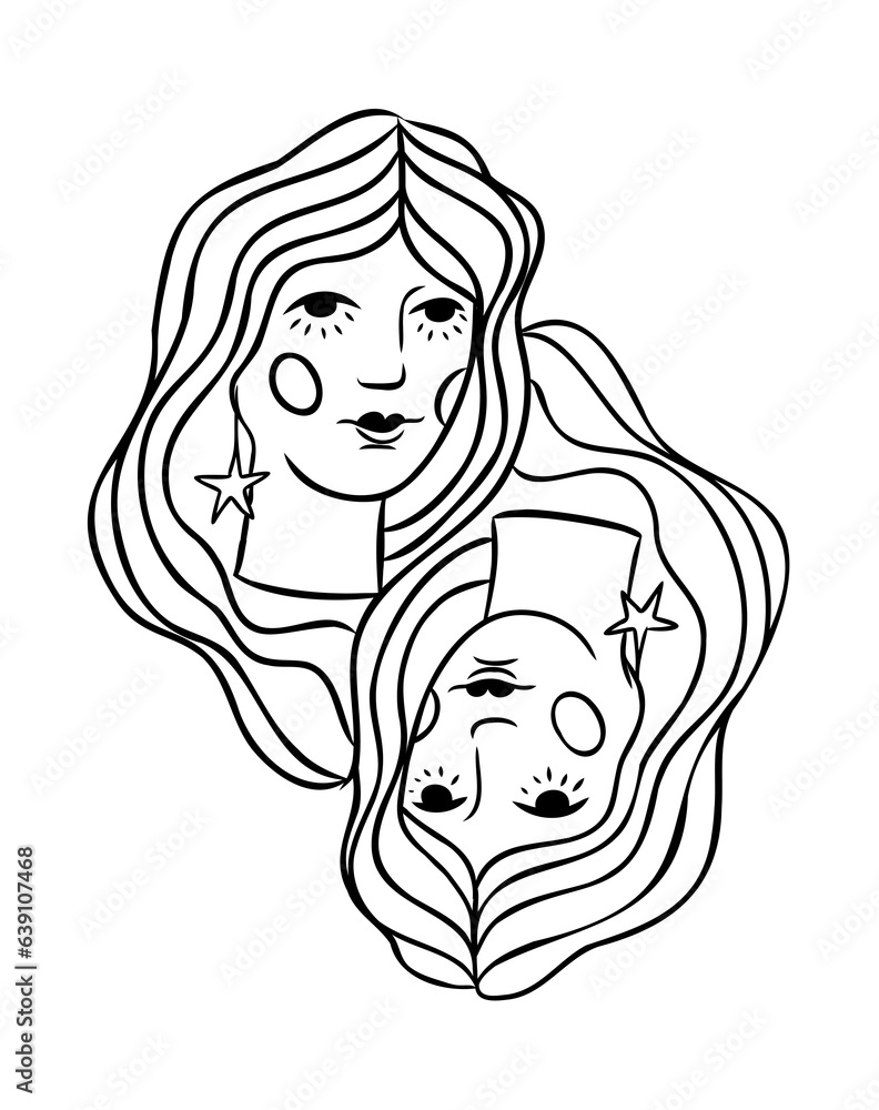 Digital png illustration of female characters on transparent background Digital png illustration of female characters on transparent background