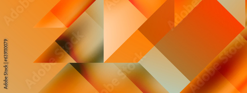 Vivid abstraction unfolds. Triangles in seamless harmony, composing dynamic geometric backdrop. Interplay of angles and hues forms captivating tapestry, evoking modernity and artistic allure