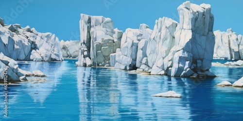 White Rocks In a Blue Sea © Svitlana