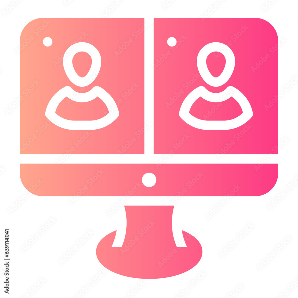 video conference Gradient icon video conference Gradient icon