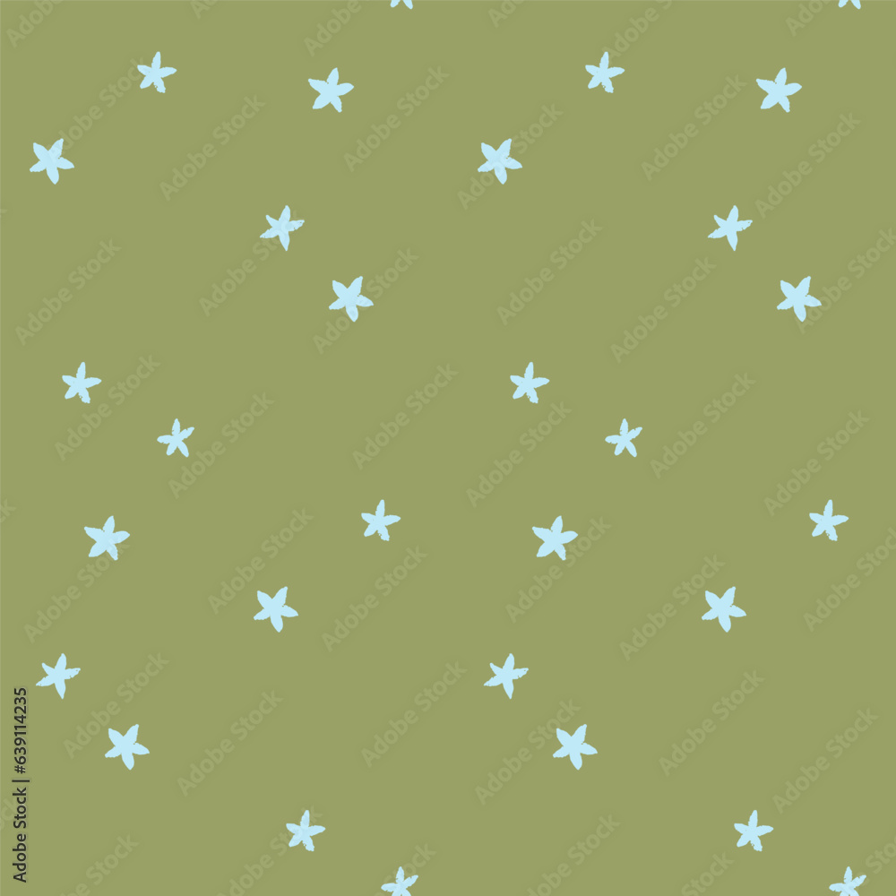 Orange flower seamless pattern for textile design or scrapbook. Vector hand drawn background Orange flower seamless pattern for textile design or scrapbook. Vector hand drawn background