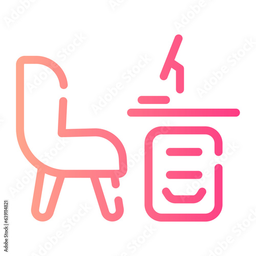 workplace Line Gradient Icon