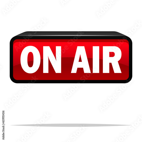 On Air sign vector isolated illustration