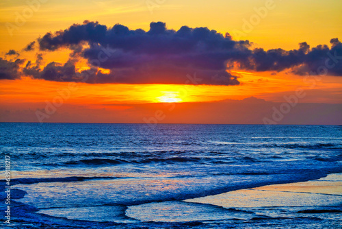 Sunset at Cemagi Beach  Bali  Indonesia