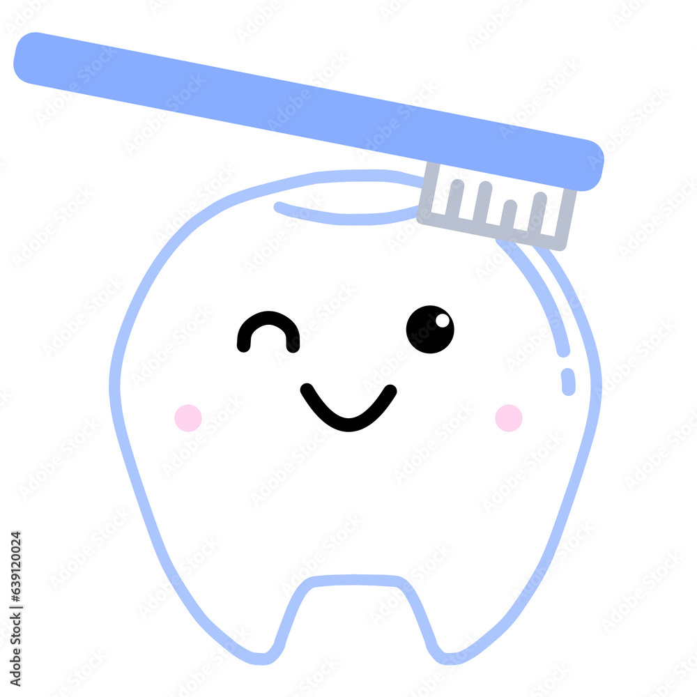 かわいい歯のデフォルメイラスト かわいい歯のデフォルメイラスト