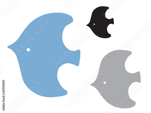 北欧風のかわいい鳥のセット／手書きイラスト素材