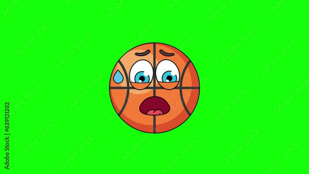 basketball emoticon with an expression of sweltering, hot, sweating
basketball emoticon with an expression of sweltering, hot, sweating