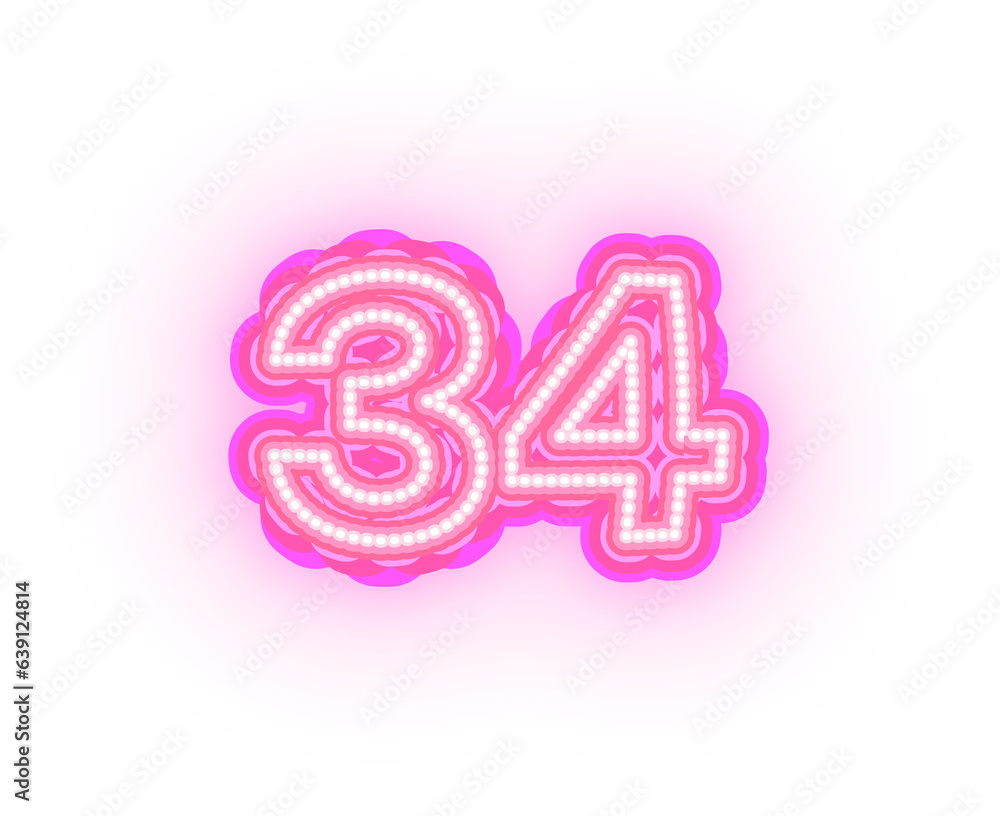 Pink Neon Alphabet Letters, Numbers, And Signs On a Transparent Background Pink Neon Alphabet Letters, Numbers, And Signs On a Transparent Background