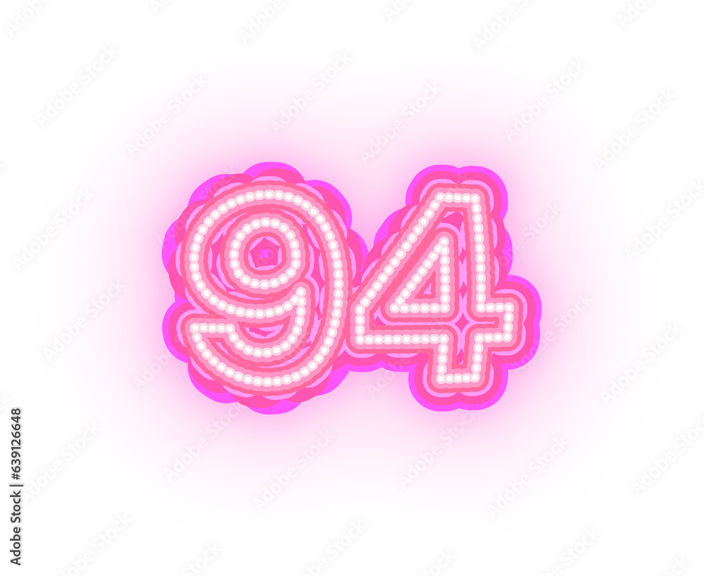 Pink Neon Alphabet Letters, Numbers, And Signs On a Transparent Background Pink Neon Alphabet Letters, Numbers, And Signs On a Transparent Background