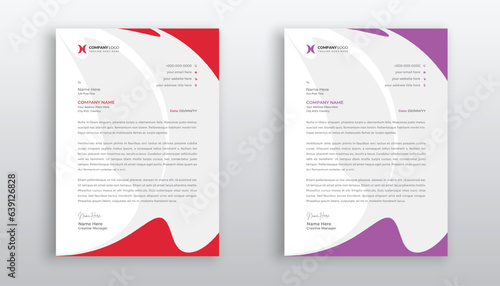 creative and modern business letterhead template