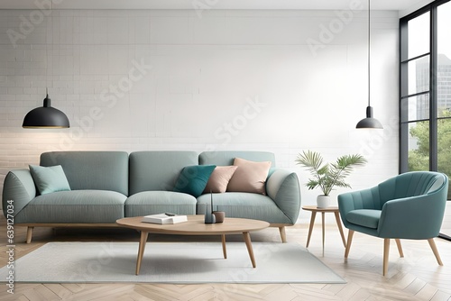modern living room generated ai © Faheem