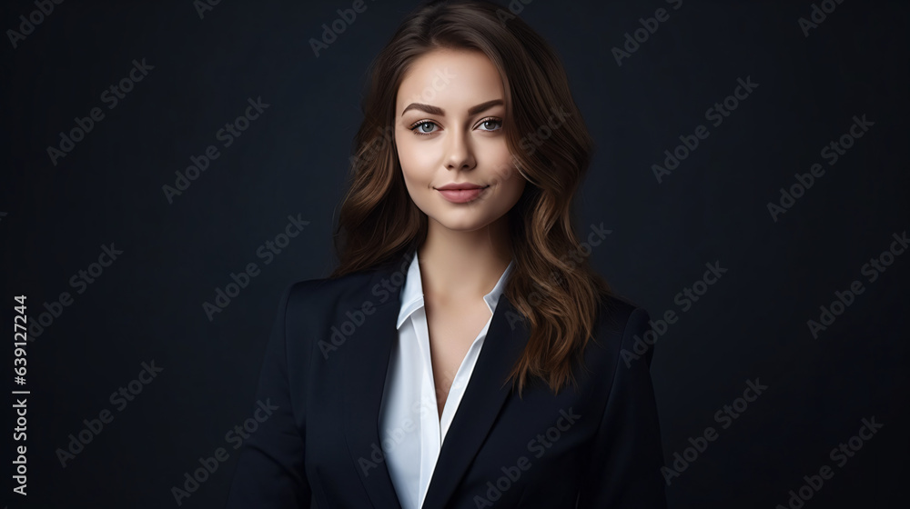 Portrait of a joyful woman gazing into the camera. Elegant businesswoman in a suit against an isolated background.
Generative AI Portrait of a joyful woman gazing into the camera. Elegant businesswoman in a suit against an isolated background.
Generative AI