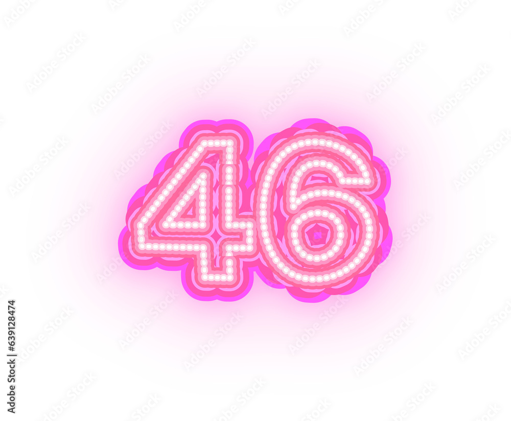 Pink Neon Alphabet Letters, Numbers, And Signs On a Transparent Background Pink Neon Alphabet Letters, Numbers, And Signs On a Transparent Background