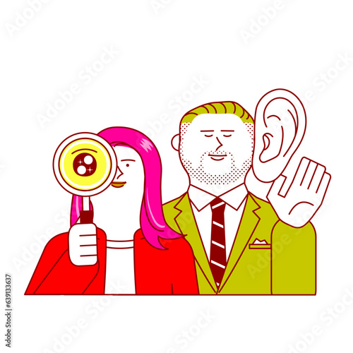 知識を深める男女