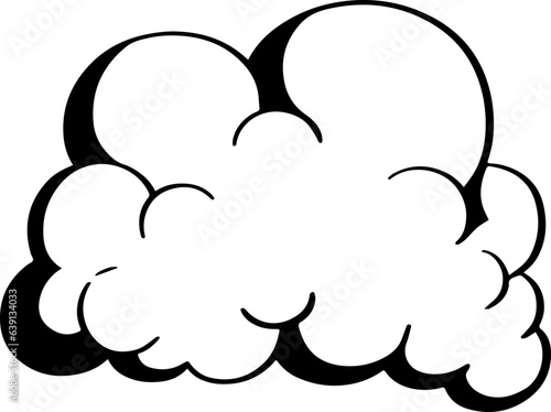 Fototapeta Naklejka Na Ścianę i Meble -  hand drawn cloud illustration.