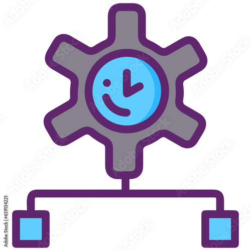 Business chart icon symbol image vector. Illustration of growth diagram data graphic pictogram infographic design image