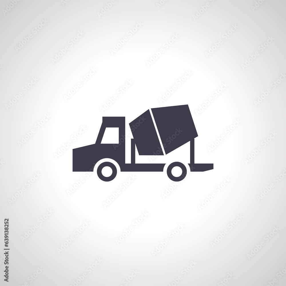 concrete mixer isolated icon. concrete mixer icon concrete mixer isolated icon. concrete mixer icon