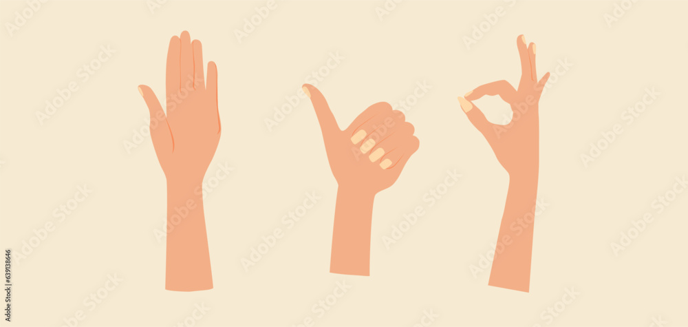 Hand gestures vector Hand gestures vector