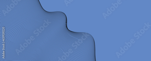 abstract blue wave background. Blue minimal round lines abstract background. Abstract blue wave lines pattern background