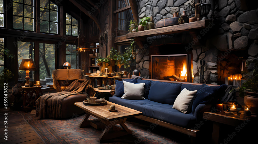Cozy Cabin Retreat Room