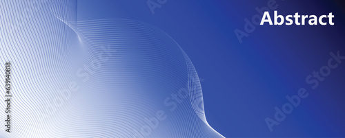 blue wave lines pattern background. Abstract line wave gradient poster background vector. Minimalist cover template with vibrant perspective line wave in motion, banner, flyer, music, ads