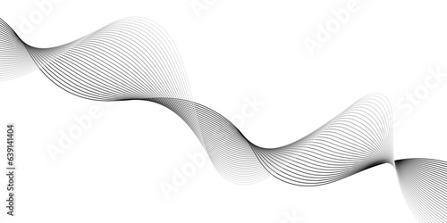 Abstract wave lines dynamic flowing colorful light isolated background. Stylized line art background. Vector illustration.. Wave with lines created using blend tool. Curved wavy line.