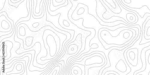 Topographic map background geographic line map with elevation assignments. Modern design with White backgroundUsed for printing on paper, fabric, packaging, wallpaper.