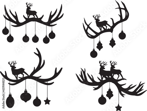 Christmas deer antlers