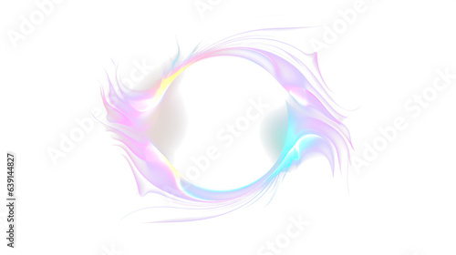 solar eclipse overlay effect neon blue, yellow, green, purple blazing star edge behind planet in dark sky