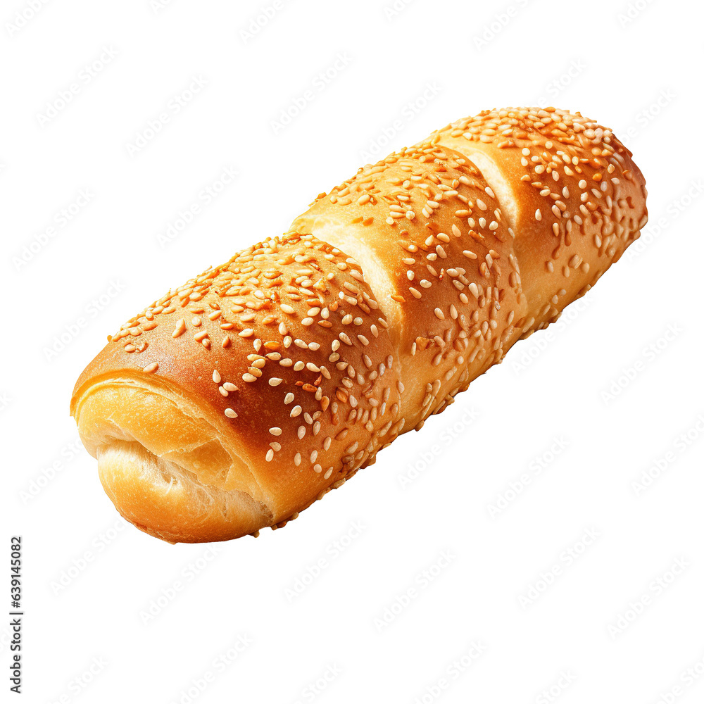 sesame roll isolated on a transparent background sesame roll isolated on a transparent background