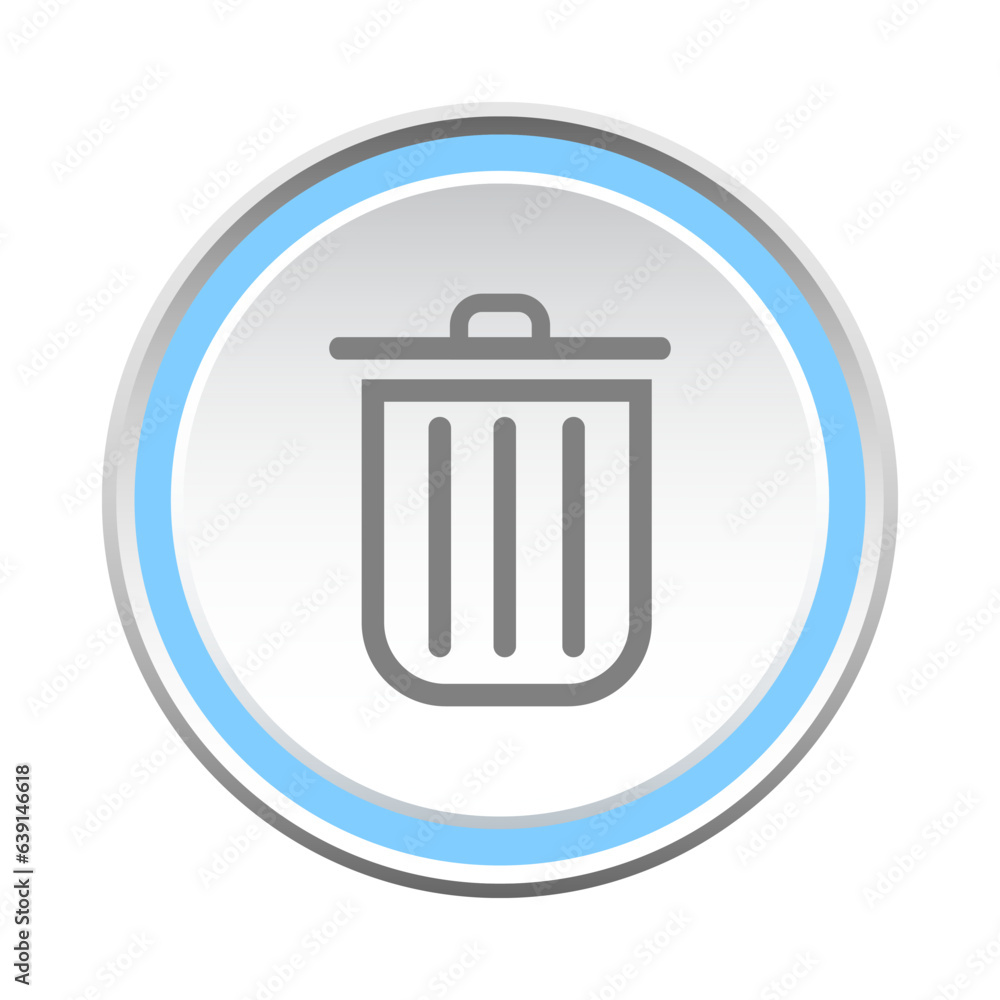 Delete button symbol. Web button. vector Delete button symbol. Web button. vector