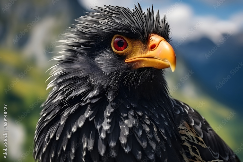 black bird with yellow beak, close up Indian Blackbird black bird with yellow beak, close up Indian Blackbird
